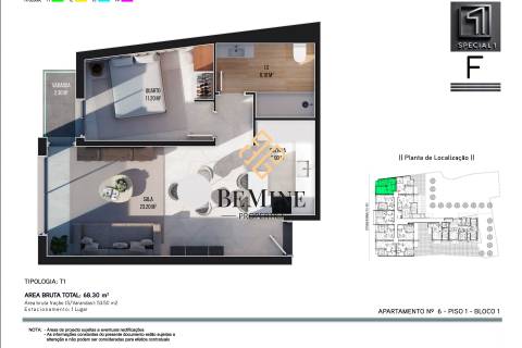 Edifício The Special 1 / Apartamento T1 / Ribeira Brava  - Ilha da Madeira