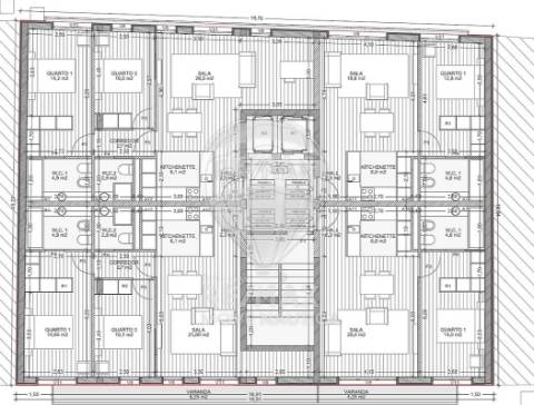 Apartamento T1 para venda