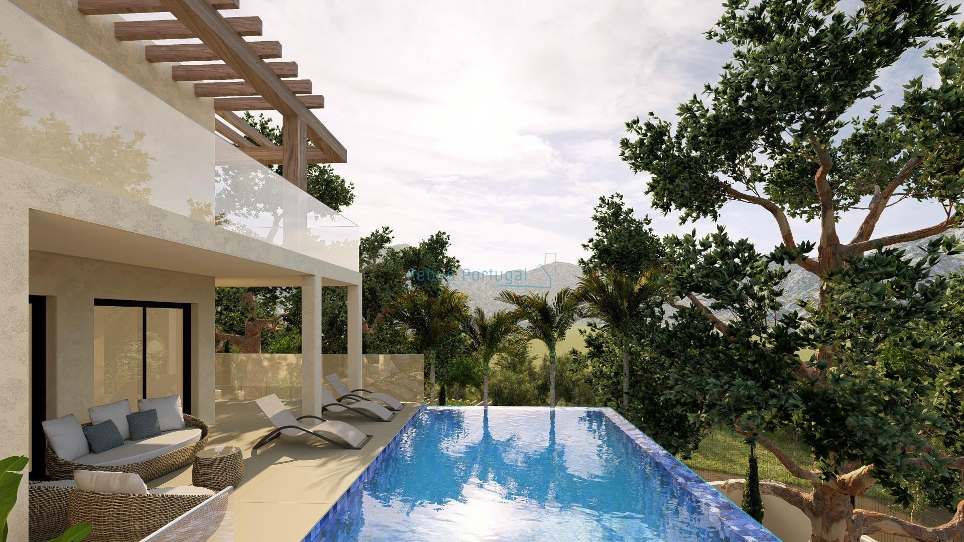 Moradia 5 suites, com piscina e chão radiante