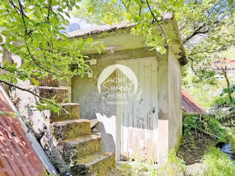 Moradia T1 em pedra, terreno e palheiro á venda no Curral das Freiras