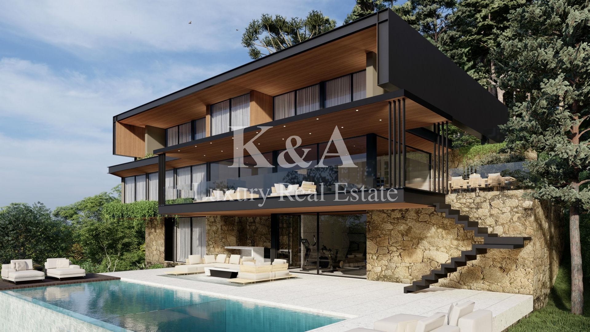 Terreno com projeto para moradia de luxo com vistas para o Rio Douro