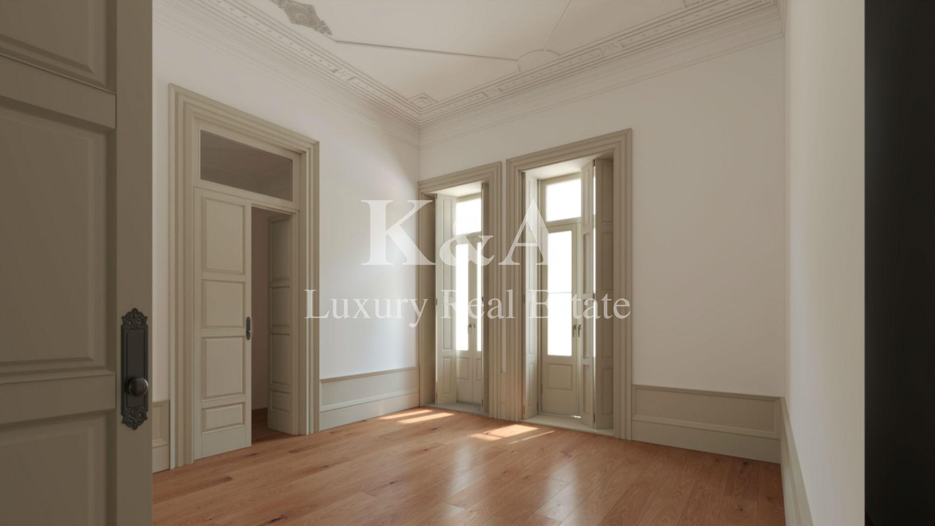 Apartamento T1 em novo edifício localizado no centro da cidade do Porto.