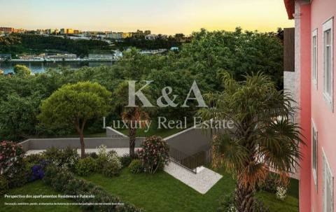 Apartamento T0+1 com 128 m² de jardim privado