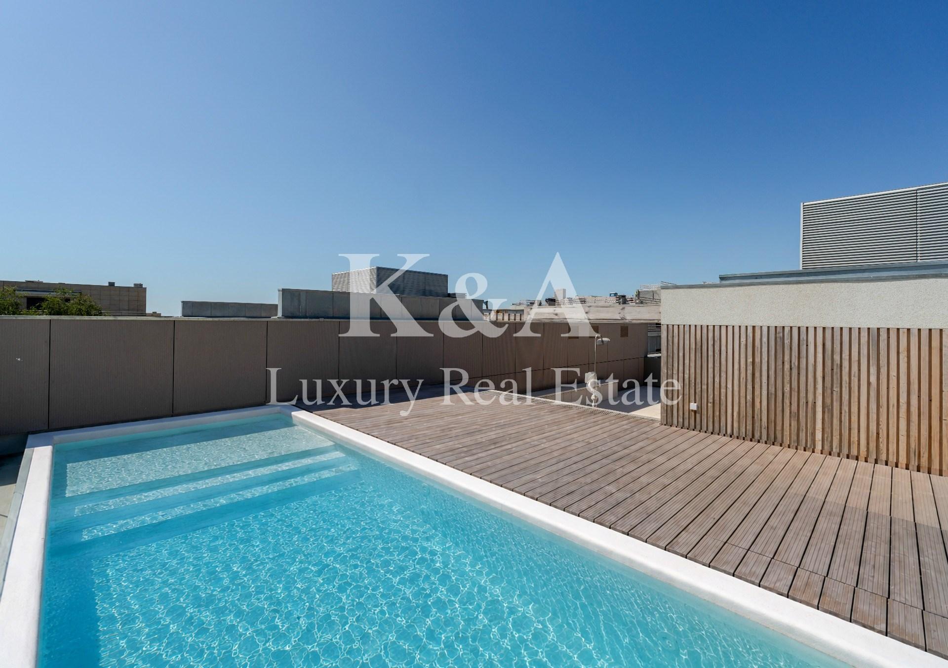 Penthouse T4+1 na Foz com piscina e Vista Mar