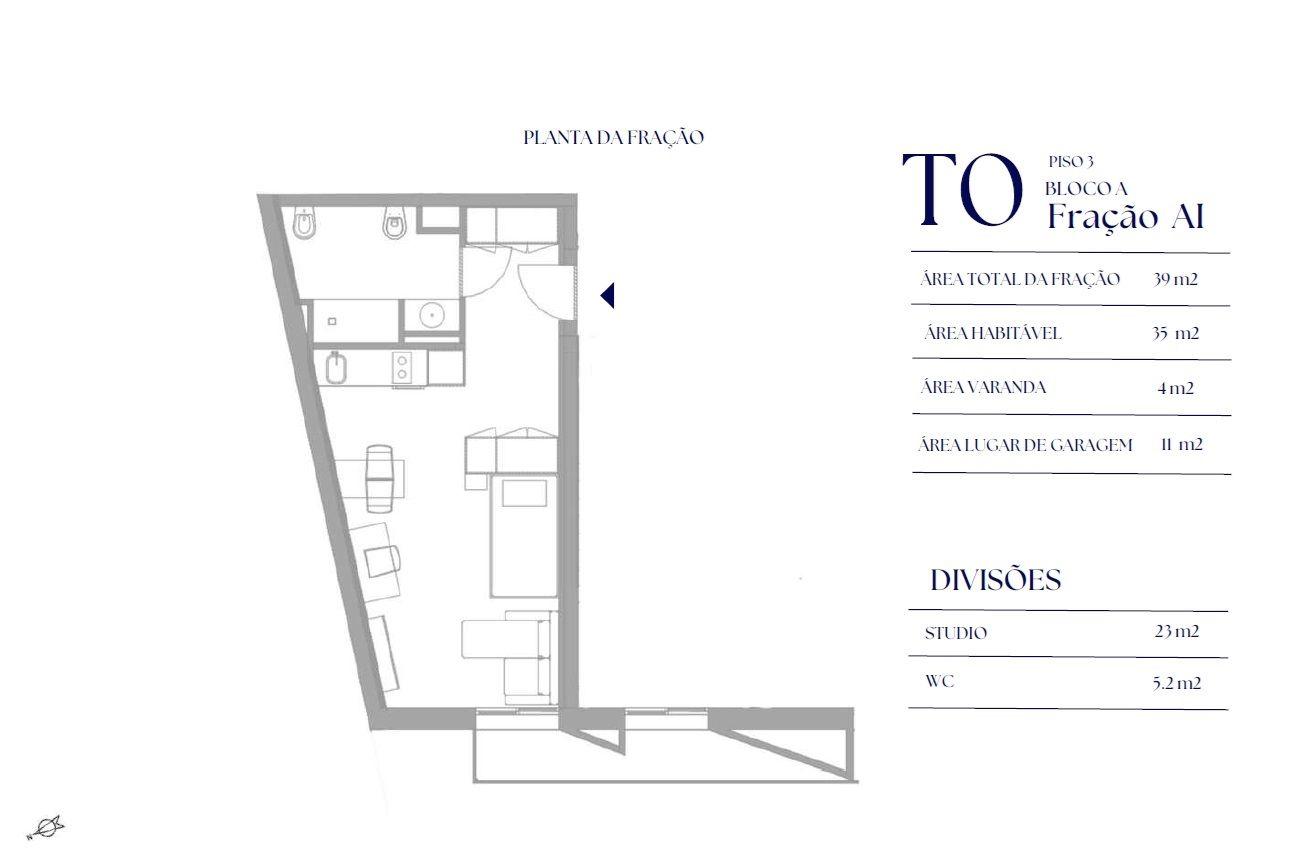 Apartamento T0 Venda em Paranhos,Porto