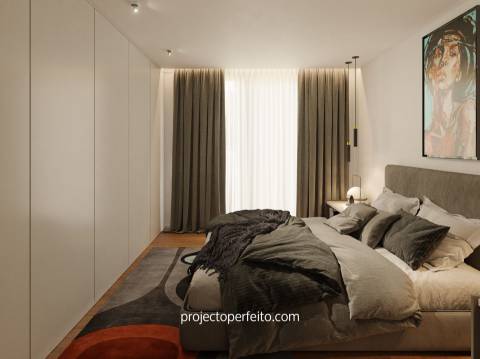 Apartamento T2 para venda em Arcozelo, último andar com terraço/varandas vista mar