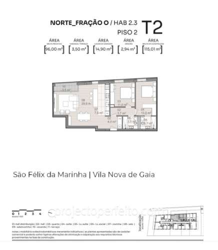 Apartamento T2 Venda em São Félix da Marinha,Vila Nova de Gaia