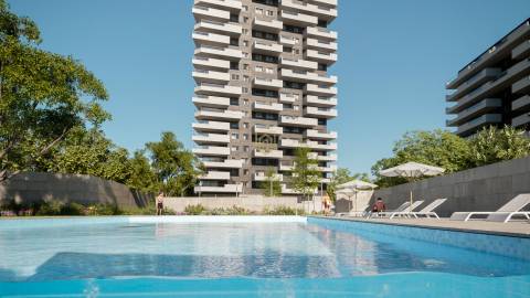 Apartamento T2 em condomínio privado de luxo, à venda em Leça da Palmeira, Porto