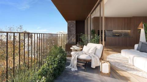 T2 com 109.6 m2 e varanda, em condomínio de luxo, Matosinhos Sul