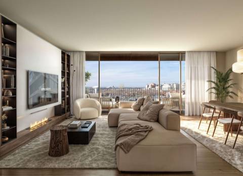 T3 com 113.65 m2 e varanda, em condomínio de luxo, Matosinhos Sul