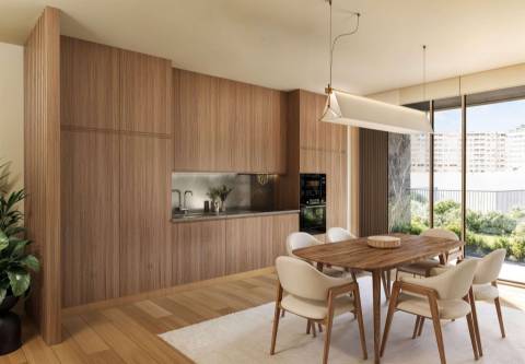 T3 com 113.65 m2 e varanda, em condomínio de luxo, Matosinhos Sul