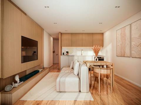 Apartamento T0 de luxo em Matosinhos com 33m2 e varanda de 21m2