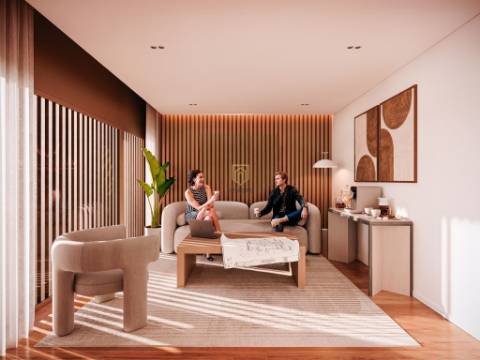 Apartamento T0 de luxo em Matosinhos com 33m2 e varanda de 21m2