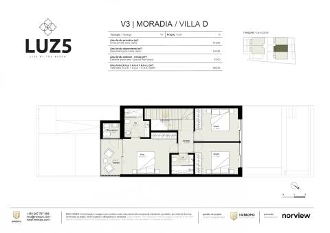Moradia T3 com piscina privativa na Praia da Luz, Lagos, Algarve