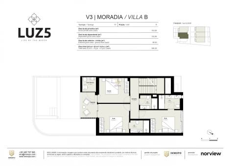 Moradia T3 com piscina privativa na Praia da Luz, Lagos, Algarve