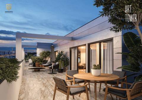 Apartamento T3 Novo com Terraço em condomínio de altíssima qualidade, 15mn do polo universitário