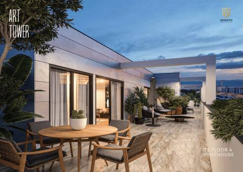 Apartamento T3 Novo com Terraço em condomínio de altíssima qualidade, 15mn do polo universitário