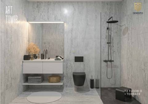 Apartamento T3 Novo com Terraço em condomínio de altíssima qualidade, 15mn do polo universitário