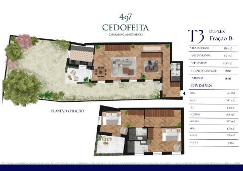 Apartamento T3 DUPLEX Venda em Cedofeita, Santo Ildefonso, Sé, Miragaia, São Nicolau e Vitória,Porto