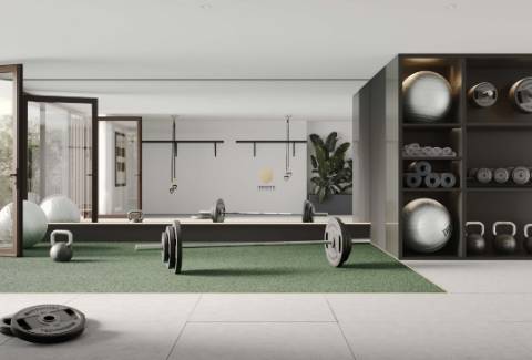 Apartamento T2 em condomínio de luxo com 96 m2 e varanda de 11.6 m2.