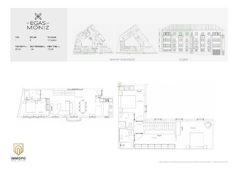Apartamento T3 Duplex, com varanda, Centro do Porto