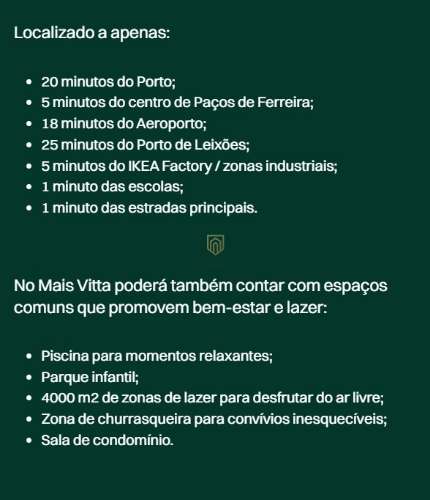 T2 Novo com piscina , em condomínio fechado