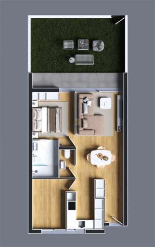 Apartamento T1+1 em construção no Porto