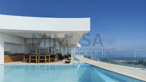 Moradias de Luxo T4 em construção com vista mar na Praia da Luz, Lagos