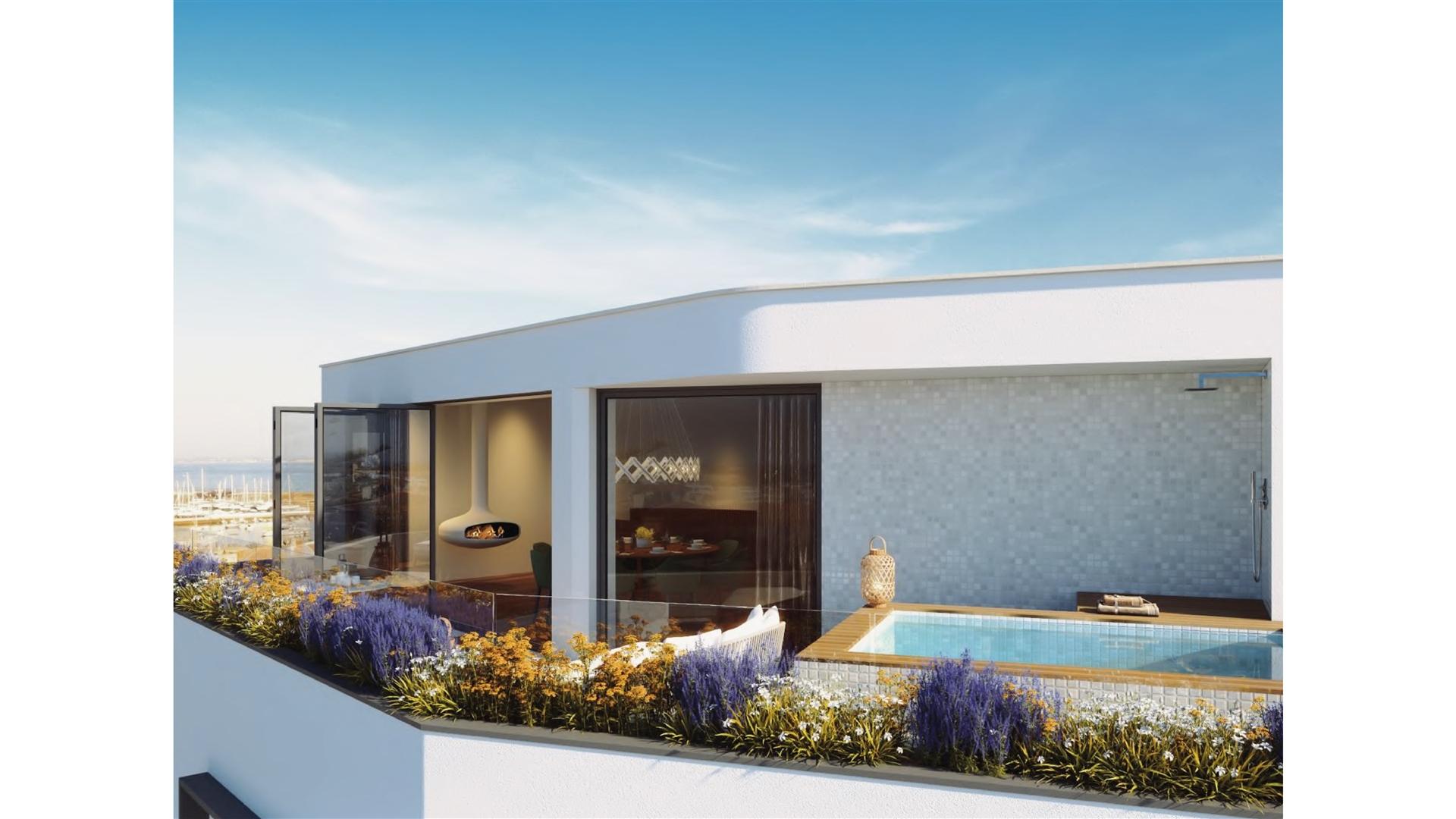 Apartamento T2 com piscina privada no centro de Lagos, Algarve