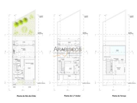 Moradia T3 - Piscina - Churrasqueira - Estacionamento - Terraço com 60 m2 - Bemposta - Alvor