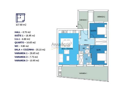 Apartamentos T2 - Varandas com 47m2 - Barbecue - Piscina - Garagem Box - Praia da Rocha - Algarve
