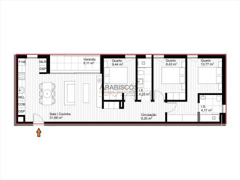 Apartamento T3 - Ar Condicionado - Arrrumo - Lugar de Garagem - Bela Vista - Lagoa - Algarve