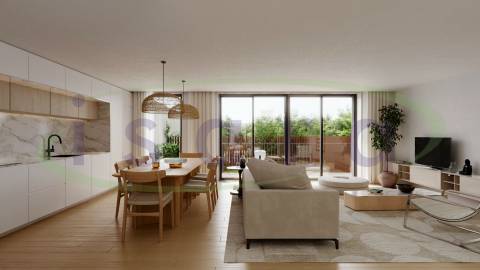 Apartamento T3 com terraço e jardim privado, NOVO! e muito bem localizado;