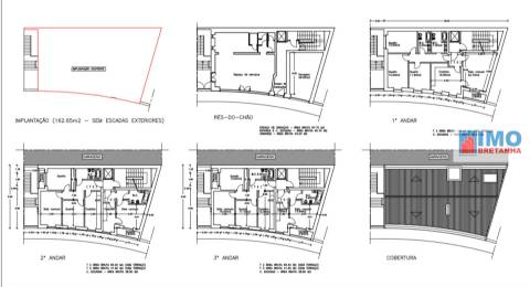 Edifício c/ projeto para 5 Apartamentos