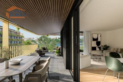 T2 Novo c/ terraço 77,10m2 em Canidelo Marina da Afurada V.N Gaia.