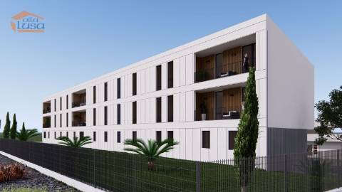 T2 Novo c/ dois lugares garagem e varanda 21,24m2 em Portimão.