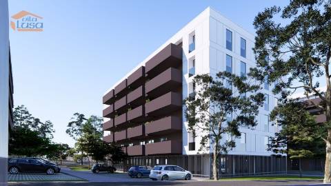 Apartamento T0 Novo em Vilar de Paraiso, com varanda e lugar de garagem
