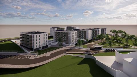  T2 Novo com terraço 40.90m2 em Vilar do Paraíso V.N. Gaia.