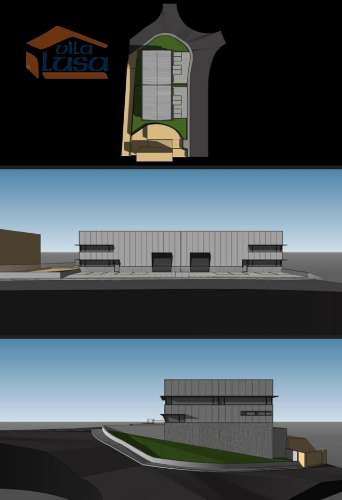 Terreno com 1.498 m2 Zona Industrial de canelas para a construção de Armazém com 1.232,40 m2