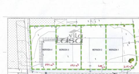 Terreno Canelas com projeto para a construção de Moradia 3 frentes