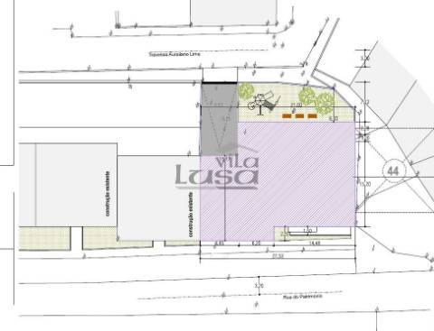 Terreno Mafamude com projeto aprovado para construção Junto a RTP e Estação de Metro