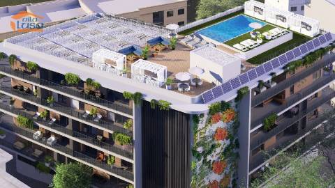 Armação de Pera T0 +1 Novo varanda garagem e piscina na cobertura 