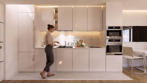 T0 Novo em Vilar de Paraiso, com varanda e lugar de garagem