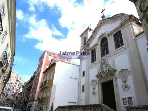 Edifícios ANTIGOS, zona típica ma freguesia de Santo António. Portugal, zona antiga de Santa Marta, Lisboa.