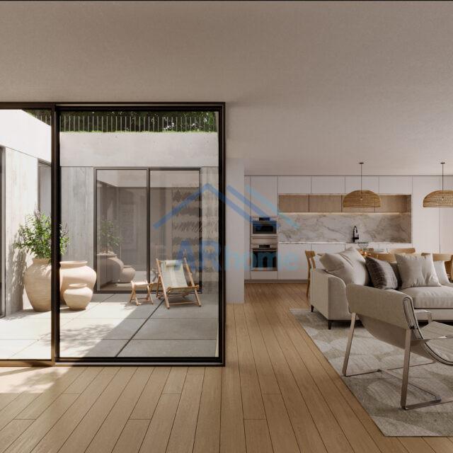 Apartamento T2 com terraço e jardim privativo em novo empreendimento