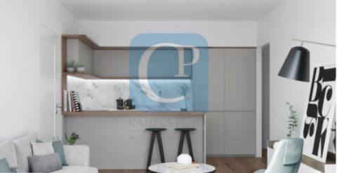 Apartamento T1 com varanda, em construção - Cedofeita