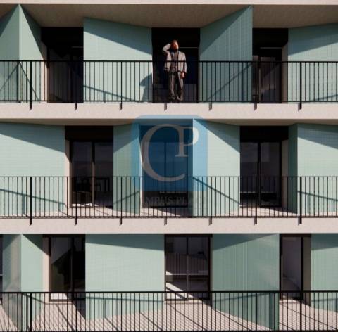 Apartamento T0 em construção, no empreendimento Costa Cabral Flats
