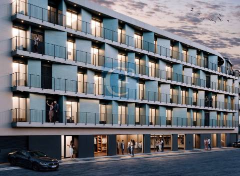 Apartamento T1 em construção, no empreendimento Costa Cabral Flats