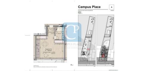 Apartamento T0 em construção no Empreendimento Campus Premium