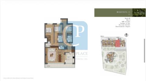 Apartamento T3 com varanda no Boavista Garden